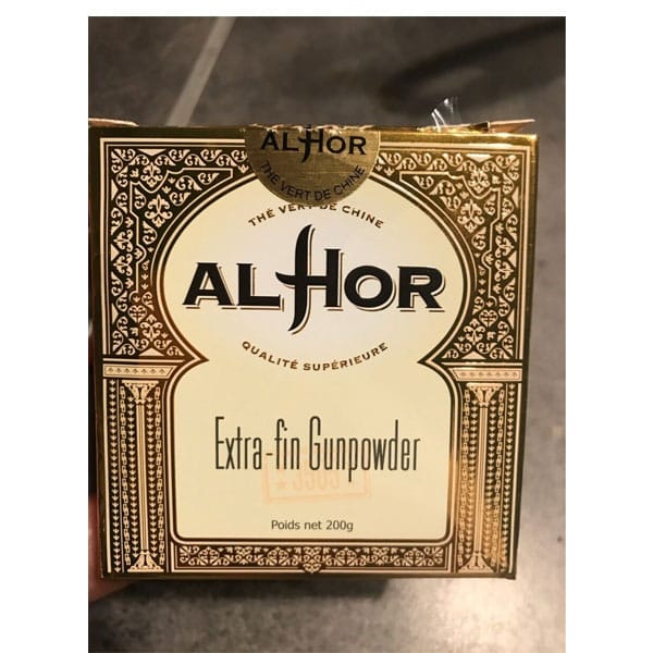 AL-HOR-extra-fin-gunpowder.jpg AL HOR Extra Fin Gunpowder Green Tea 200g | Premium Rolled Tea Leaves | Refreshing & Aromatic - Image 1