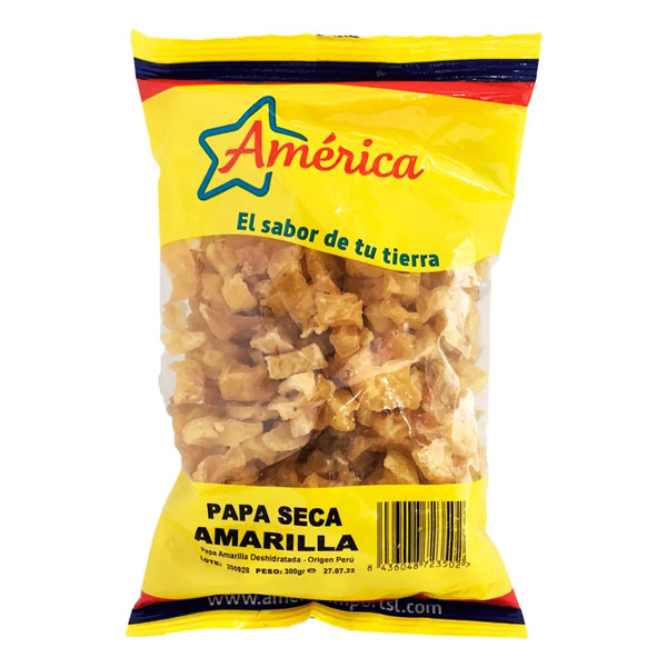 America-papa-seca-amarilla.jpg America Papa Seca Amarilla | Premium Yellow Dried Potatoes for Cooking | 500g Pack - Image 1