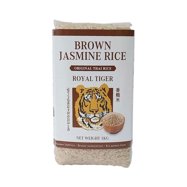 Brown-jasmine-Rice-Royal-Tiger.jpg Brown Jasmine Rice Royal Tiger 1kg | Aromatic & Nutritious Whole Grain Rice | Premium Quality - Image 1