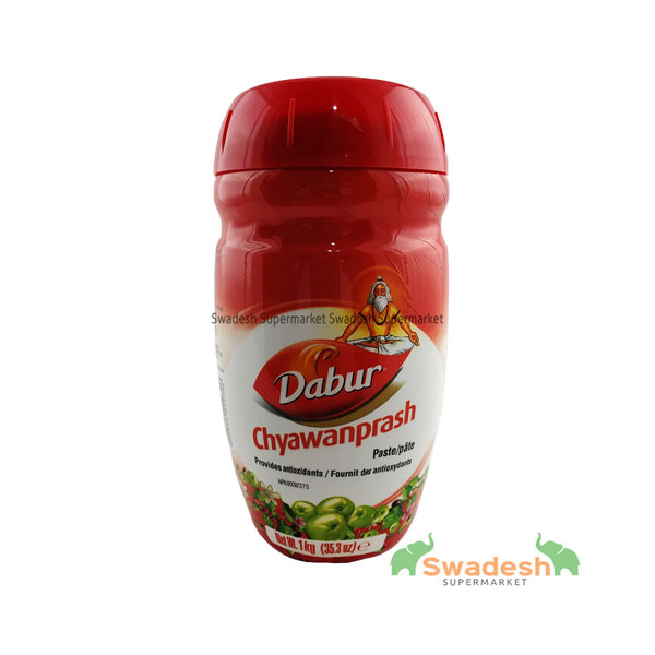 Dabur-chyawanprash-1kg.jpg Dabur Chyawanprash | Immunity-Boosting Ayurvedic Jam | 1kg Jar - Image 1