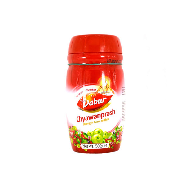 Dabur-chyawanprash-500g.jpg Dabur Chyawanprash | Immunity-Boosting Ayurvedic Jam | 500g Jar - Image 1