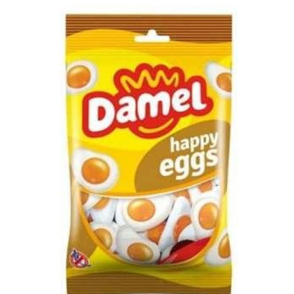 Damel-happy-egg-0.95.jpg Damel Happy Egg 90g | Fun Egg-Shaped Candy | Sweet & Colorful Treat - Image 1