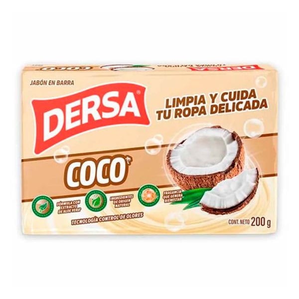 Dersa-coco-200-g-2.50-euro.jpg Dersa Coco 200g | Coconut Bath Soap | Smooth & Nourished Skin - Image 1