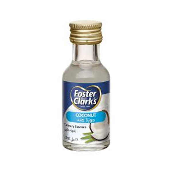 Foster-clarks-coconut-essence.jpg Foster Clark’s Coconut Essence | Natural Coconut Flavoring | 50ml / 100ml Bottle - Image 1