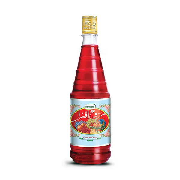 Hamdard-rooh-afza.jpg Hamdard Rooh Afza | Refreshing Herbal Syrup | 750ml Bottle - Image 1