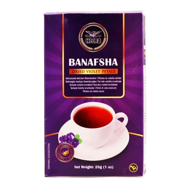 Heera-Banafsha.jpg Heera Banafsha (Viola Flower) | Dried Edible Flowers for Tea & Decoration | 50g Pack - Image 1