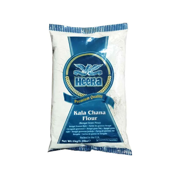 Heera-kala-chana-flour.jpg Heera Kala Chana Flour | Premium Black Chickpea Flour (Besan) | High-Protein & Gluten-Free | 1kg Pack - Image 1