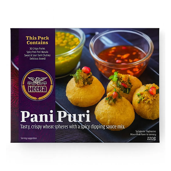 Heera-pani-puri.jpg Heera Pani Puri – Crispy & Ready-to-Use Indian Snack for Parties and Snacks - Image 1