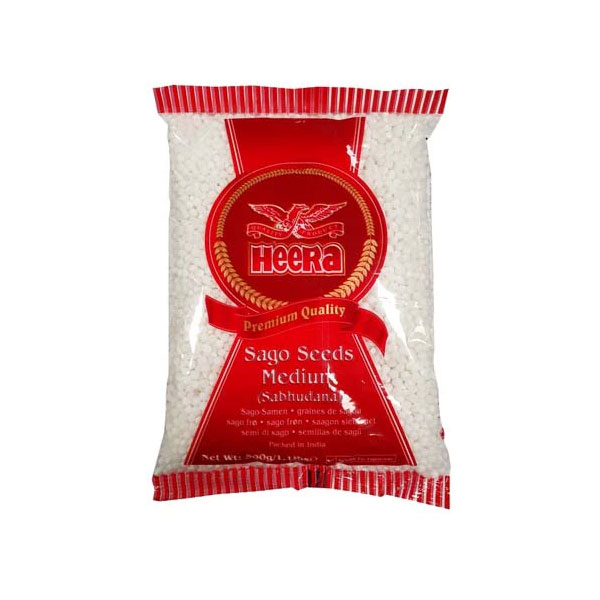 Heera-sago-seed.jpg Heera Sago Seed | Premium Quality Tapioca Pearls (Sabudana) | 1kg Pack - Image 1