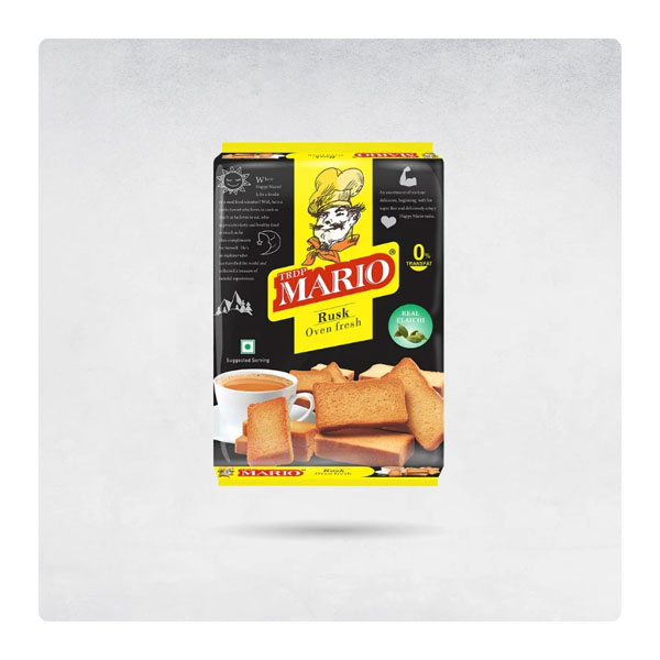 Mario-rusk-oven-fresh.jpg Mario Rusk Oven Fresh | Crispy Golden Toasted Biscuits | Perfect Tea-Time Snack - Image 1