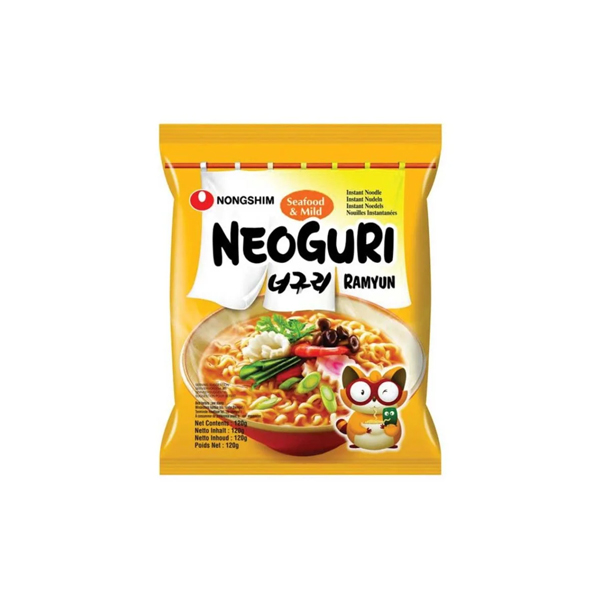 Neoguri-Ramyun-noodles.jpg Neoguri Ramyun Noodles – Spicy Seafood Flavor Korean Instant Noodles - Image 1