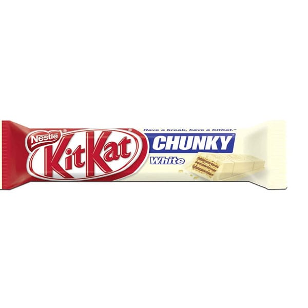 Nestle-kit-kat-chunky-white-chocolate-1.20.jpg KitKat Chunky White Chocolate 40g | Chocolate Wafer Bar | Sweet & Crunchy Treat - Image 1
