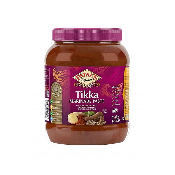 Pataks-tikka-marinade-paste-2.4kg.jpg Patak's Tikka Marinade Paste | Authentic Indian Tikka Marinade | 2.4kg Jar - Image 1