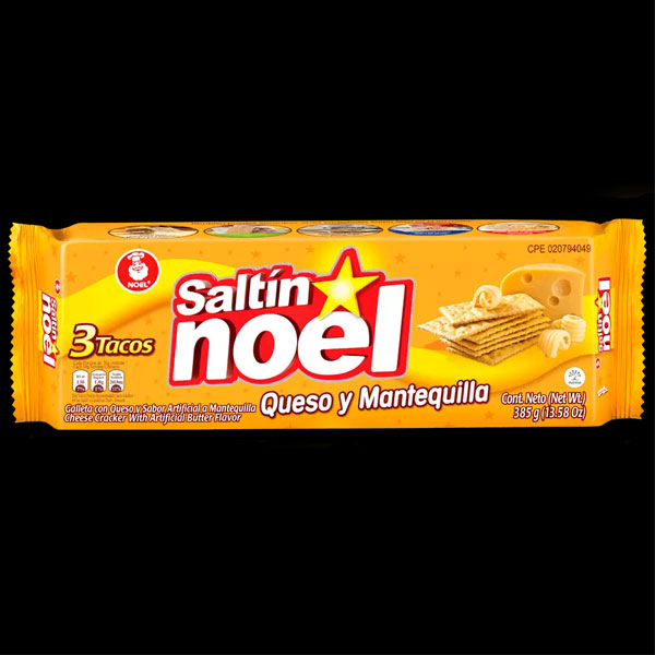 Saltin-noel-cheese-butter.jpg Saltin Noel Cheese Butter Crackers | Savory Colombian Snack | Crispy, Buttery & Cheesy Flavor - Image 1