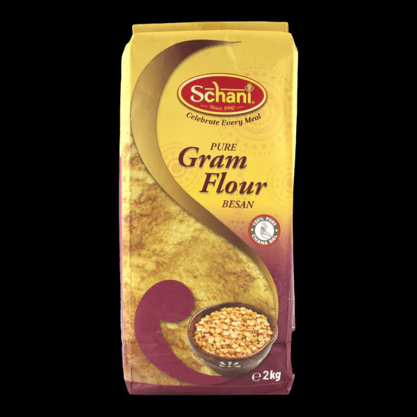 Schani-pure-gram-flour-2kg.jpg Schani Pure Gram Flour (Besan) 2kg | 100% Chickpea Flour | Gluten-Free High-Protein Cooking & Baking Ingredient - Image 1