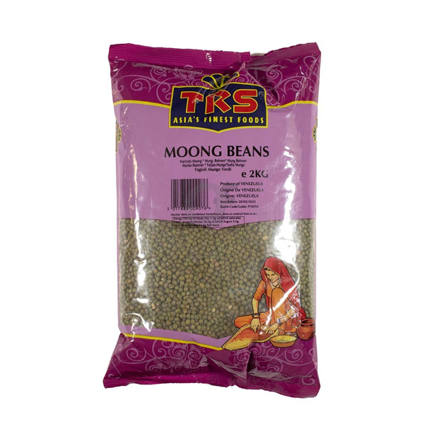 TRS-mung-beans-2kg.jpg TRS Mung Beans 2kg – Premium Whole Green Gram for Healthy & Everyday Cooking - Image 1