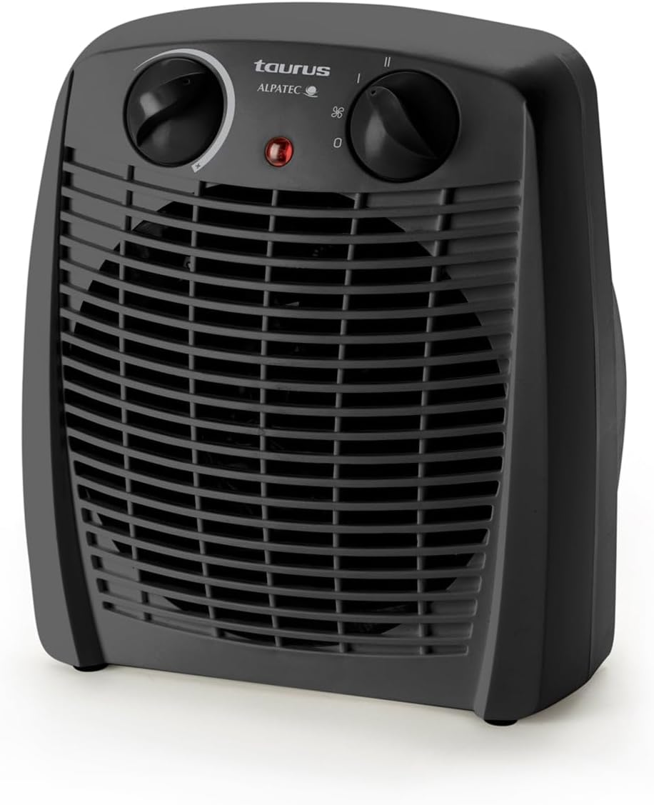 Taurus.jpg Taurus New Gobi Heater | 2000W | 2 Heat Levels | Fan Function | Adjustable Thermostat | Thermal Protection | Light Pilot | Carry Handle | Black - Image 1