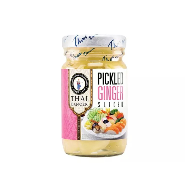 Thai-Dancer-pickled-ginger.jpg Thai Dancer Pickled Ginger – Tangy & Sweet Ginger for Sushi and Asian Dishes - Image 1
