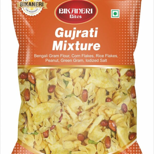 Bikaneri Bites Gujrati Mixture 300g | Crunchy & Spicy Indian Snack Mix | Ready-to-Eat