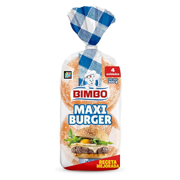 bimbo-maxi-burger.jpg Bimbo Maxi Burger Buns – Soft, Fresh & Perfect for Gourmet Burgers - Image 1