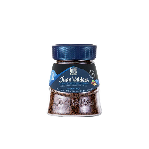 freeze-dried-Hazelnut-coffee-juan-valdez.jpg Freeze-Dried Hazelnut Coffee Juan Valdez | Instant Gourmet Coffee | Rich & Aromatic - Image 1