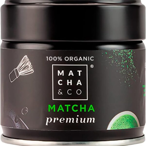 Matcha & CO 100% Organic Matcha Tea, Premium Ceremonial Grade, Organic Powder from Japan, 100% Natural, Green Tea, 30g - Matcha & CO