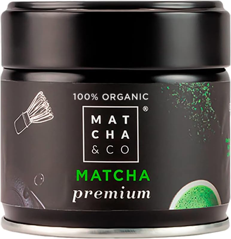 matcha.jpg Matcha & CO 100% Organic Matcha Tea, Premium Ceremonial Grade, Organic Powder from Japan, 100% Natural, Green Tea, 30g - Matcha & CO - Image 1