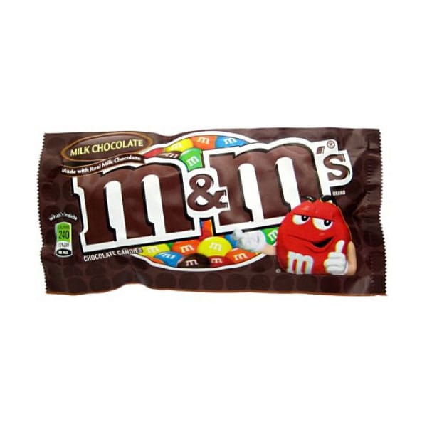 mm-1.20.jpg M&M’s Chocolate 45g | Milk Chocolate Candy Coated Treat | Sweet Snack for Kids & Adults - Image 1