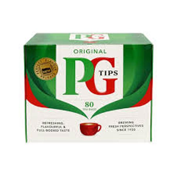 orignal-pg-tips-80-tea-bags.jpg Original PG Tips 80 Tea Bags 232g | Premium Black Tea | Rich Aroma & Bold Flavor - Image 1