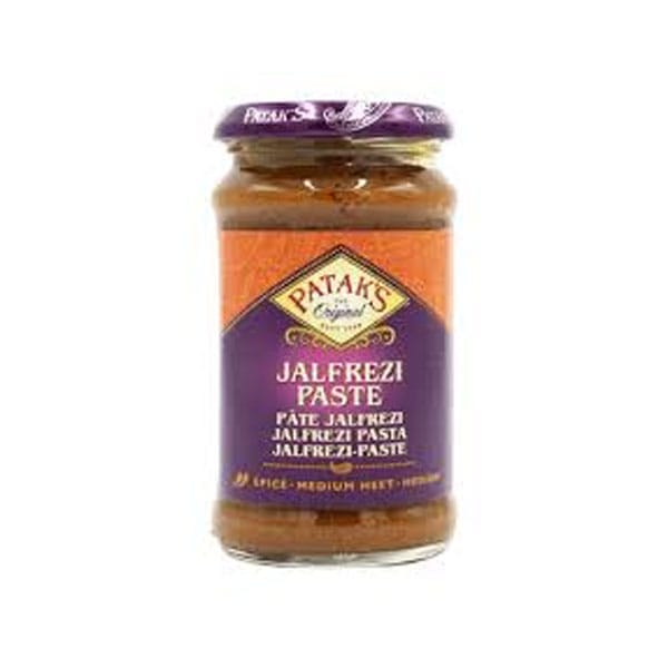 pataks-jalfrezi-paste.jpg Patak’s Jalfrezi Paste | Authentic Spicy & Tangy Indian Curry Marinade | 283g Jar - Image 1