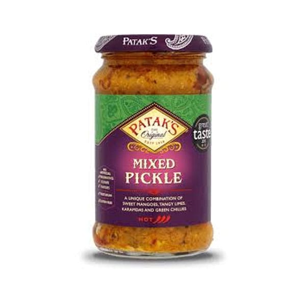 pataks-original-Mixed-pickles.jpg Patak’s Original Mixed Pickles | Authentic Indian Condiment | Tangy & Spicy Mixed Vegetable Pickle - Image 1