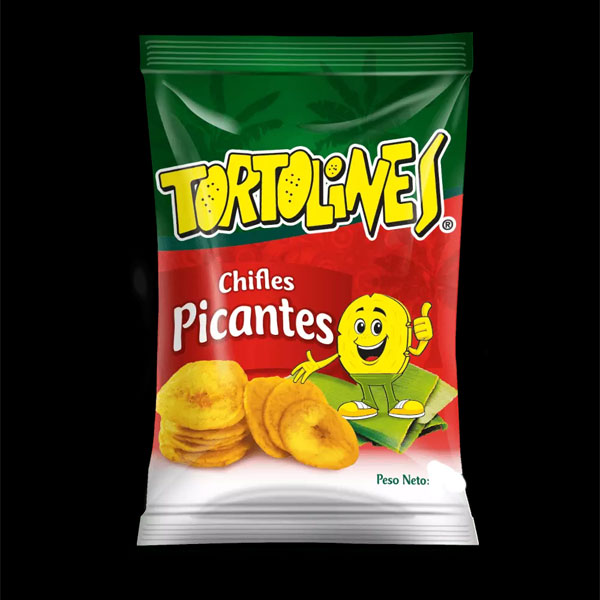 tortolines-chifles-picantes.jpg Tortolines Chifles Picantes | Spicy Plantain Chips | 100g Pack - Image 1